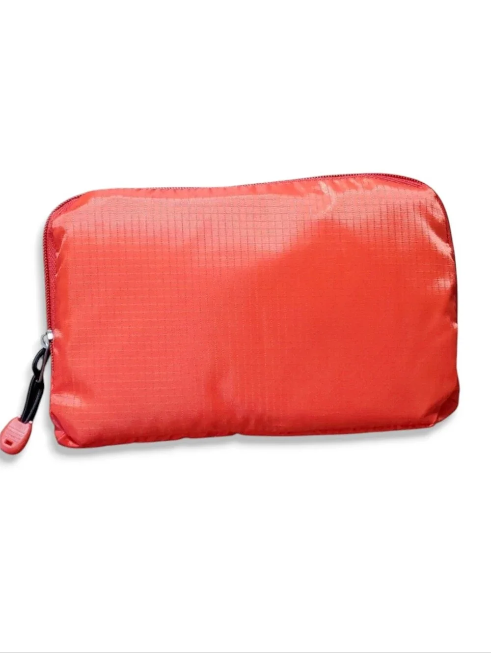 Convertible Backpack Red Folds Pouch Zipper Pocket Rip Stop Travel Lightweight
